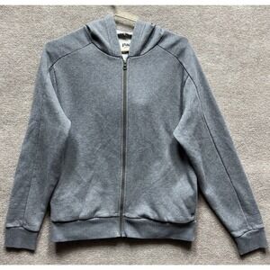 Pact Organic Full Zip Hoodie Unisex Large Gray Organic EUC Adult Hoody Relaxed